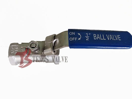 Soft Seated One Piece Ball Valve A351 CF8M / SS316 SW / NPT 1000 PSI